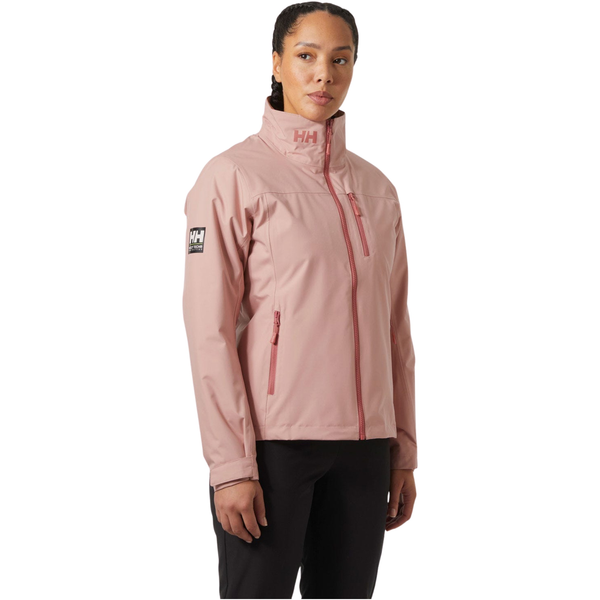 2025 Helly Hansen Womens Crew Midlayer Sailing Jacket 2.0 34449 - Pink Salt